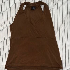 INC Chocolate Brown Women's Tank Top